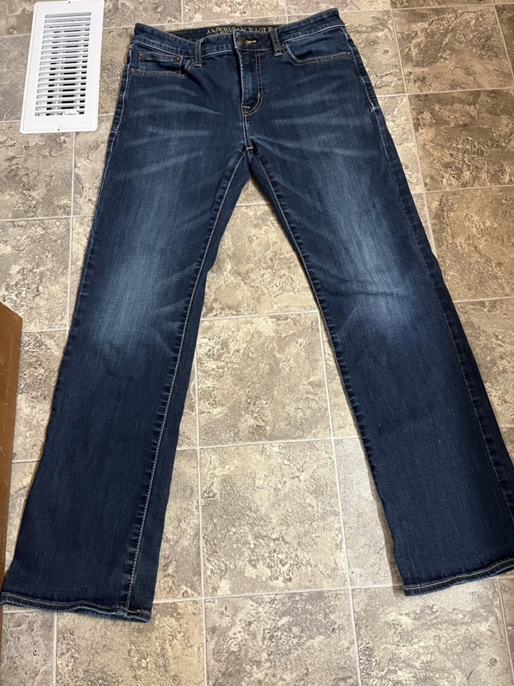 American Eagle Outfitters Women’s Active Flex Dark Blue Bootcut Jeans 30x32